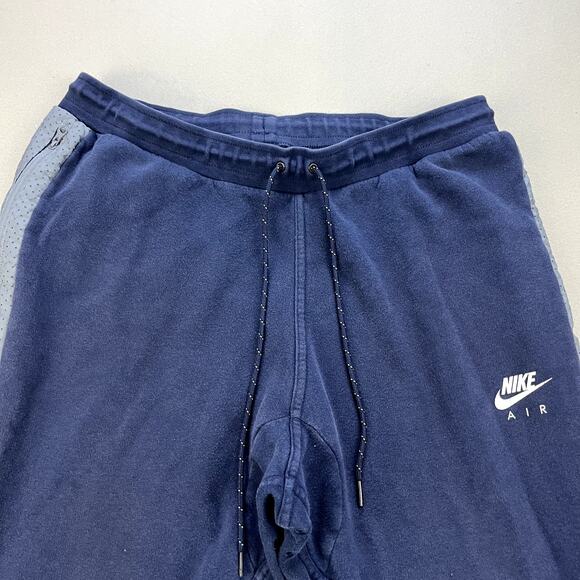 Nike Air Sweatpants Mens XL Navy Blue Joggers Swoosh Logo Sportswear Athletic - Picture 2 of 12